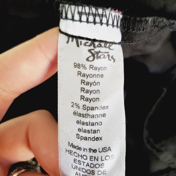 Anthropologie Michael Stars Blouse Oversized Button Down Relaxed Black S - Picture 7 of 10